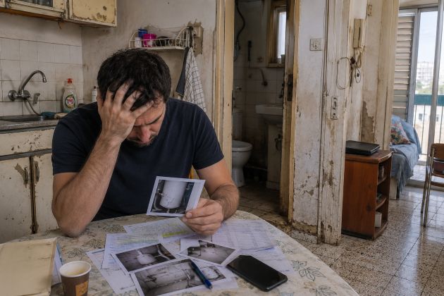 Хайфский ужас. Месяцы без горячей воды и угрозы сменить замки: история арендатора квартиры на Адаре