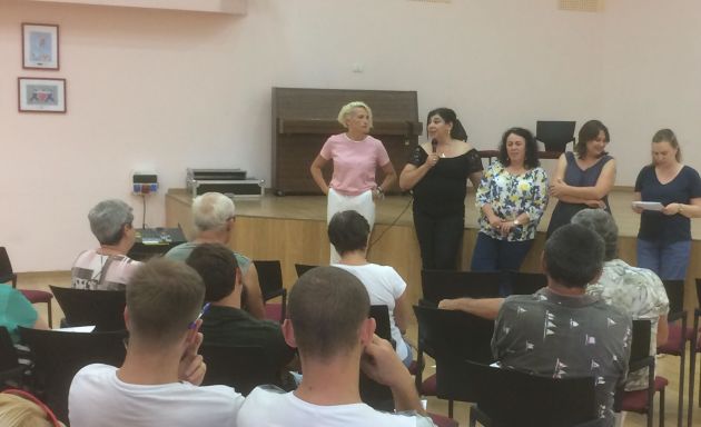 Встреча с репатриантами, поселившимися в Кирьят-Хаиме