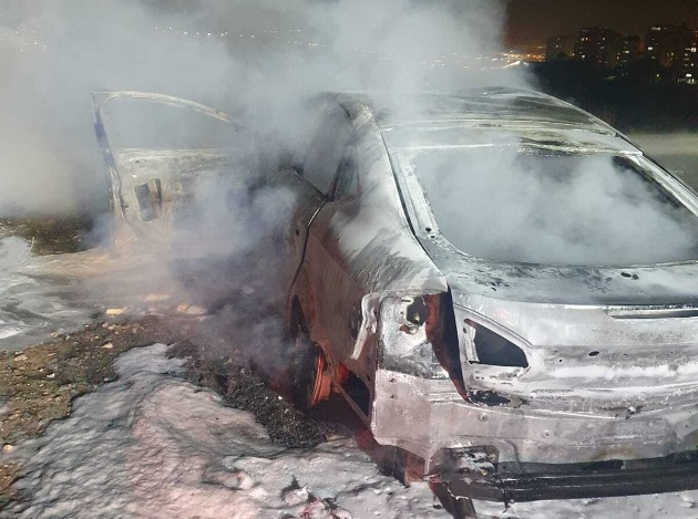 Поджог: полностью сгорел автомобиль мэра
