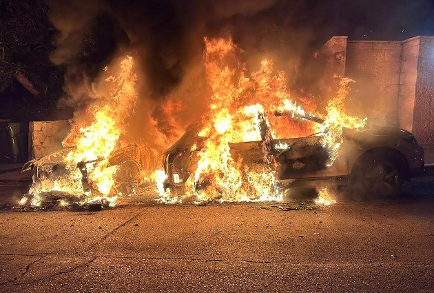 В Хайфе на одной улице горели 8 автомобилей