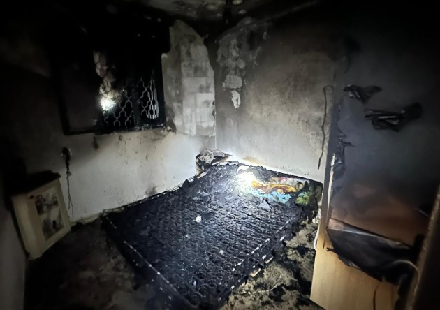 Ночной пожар: пострадала женщина