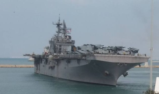 В ХАЙФСКИЙ ПОРТ ВОШЁЛ ОГРОМНЫЙ КОРАБЛЬ ВМФ США С 2500 ВОЕННОСЛУЖАЩИМИ НА БОРТУ